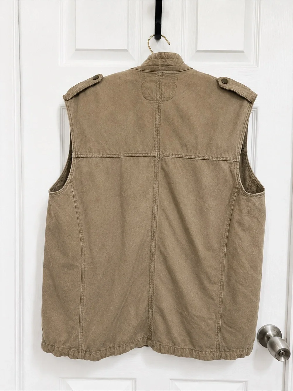 Vintage Cardón Cosas Nuestras Men’s Tan Vest Size 9 Full Zip L” 27, W”21. 🌵